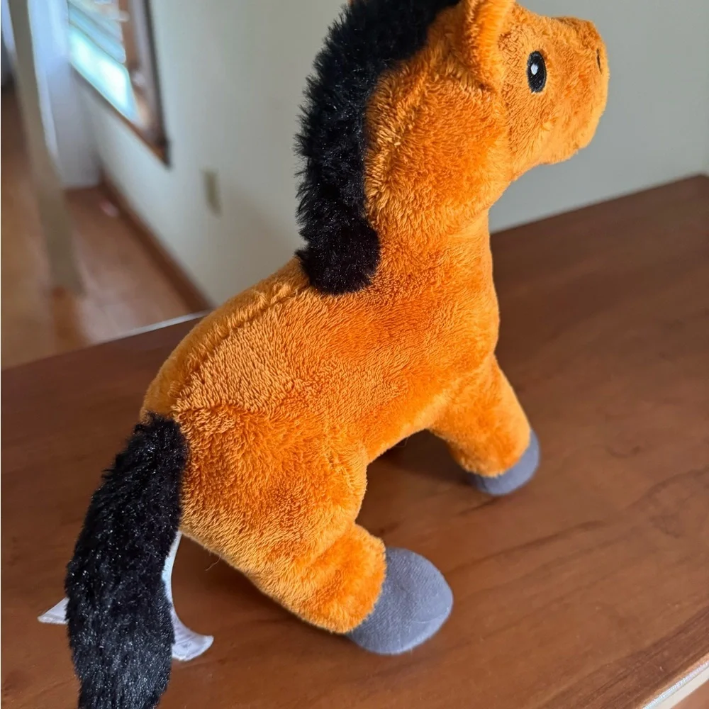 Melissa & Doug Plush Pony Horse Tan Brown Black Mane 8